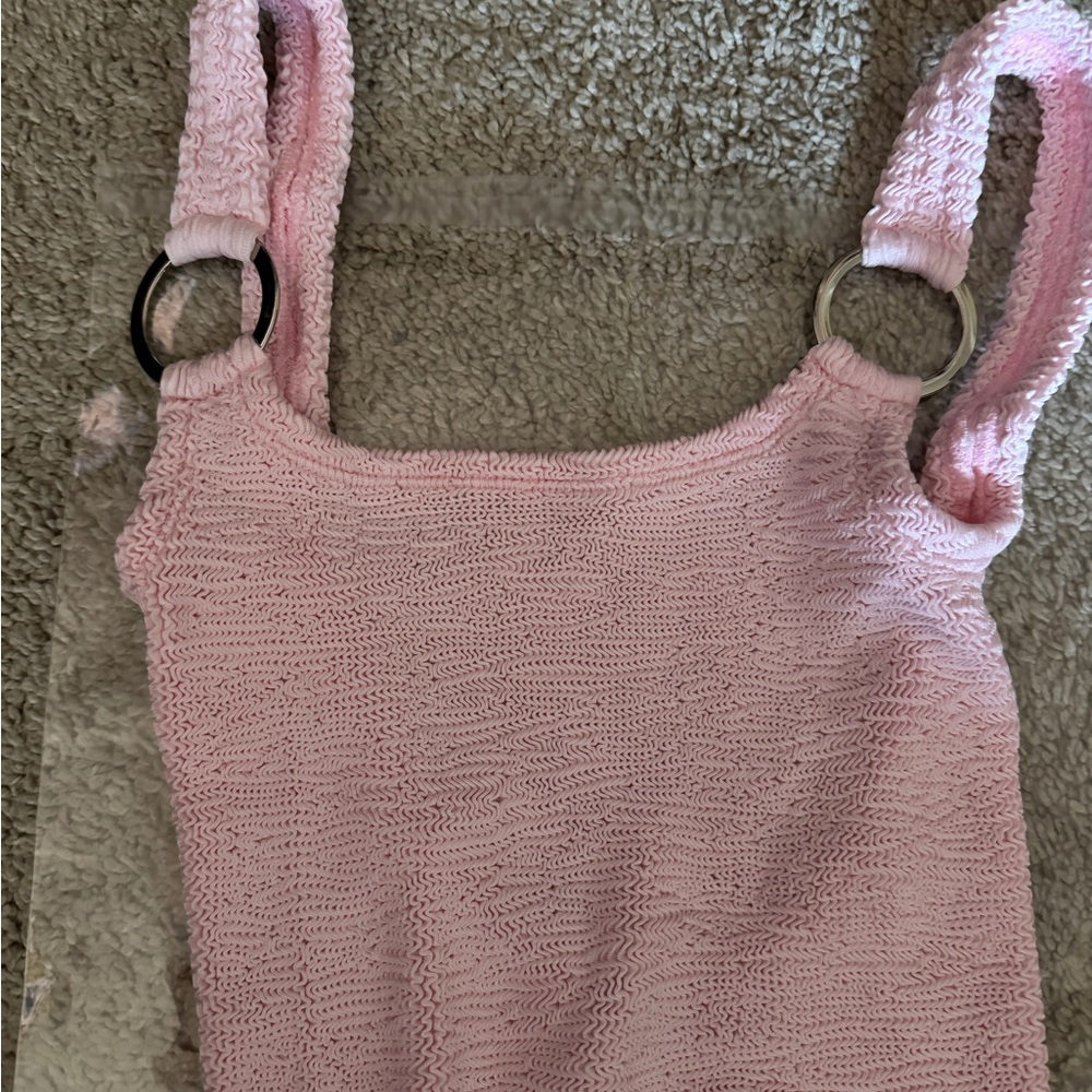 Hunza G like swimsuit  Paramidonna pink one piece swim